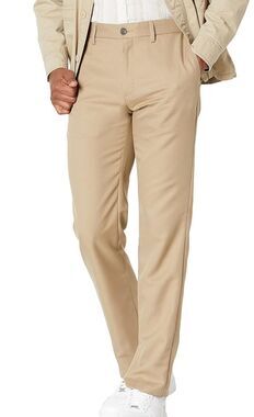 Amazon Essentials  Slim-Fit Flat-Front Khaki Brown Dress Pant- Men's 29Wx32L NWT